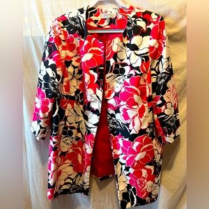 Gorgeous floral Kasper Topper Jacket